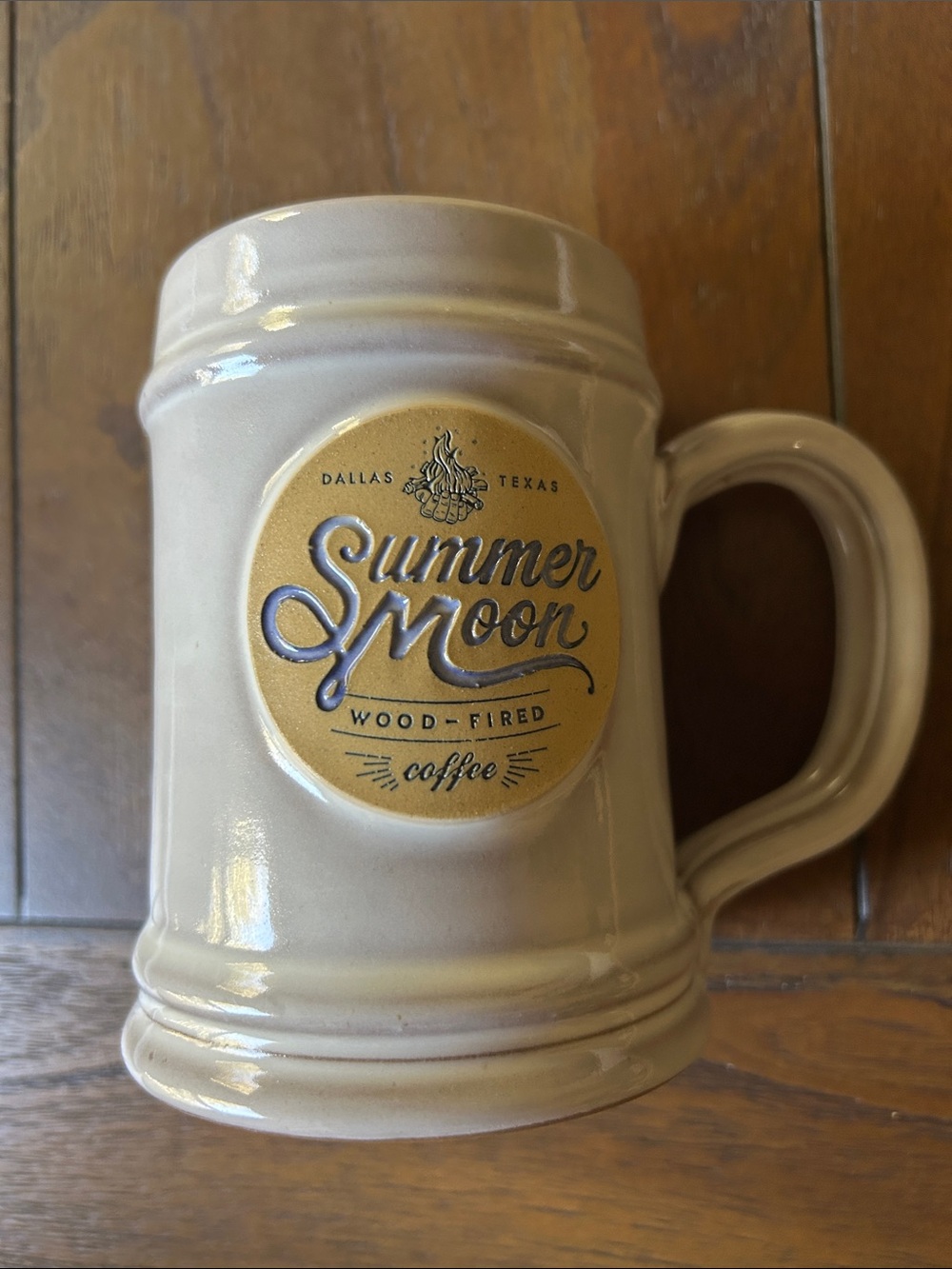 Summer Moon Wood-Fired Coffee Dallas, Texas Ceramic Tankard by Deneen Pottery